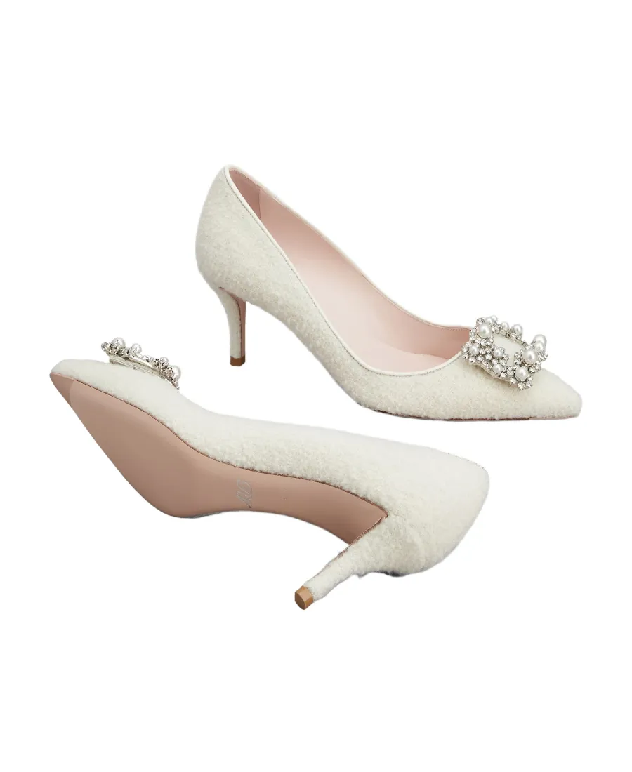 Embellished Pointed Toe Pumps