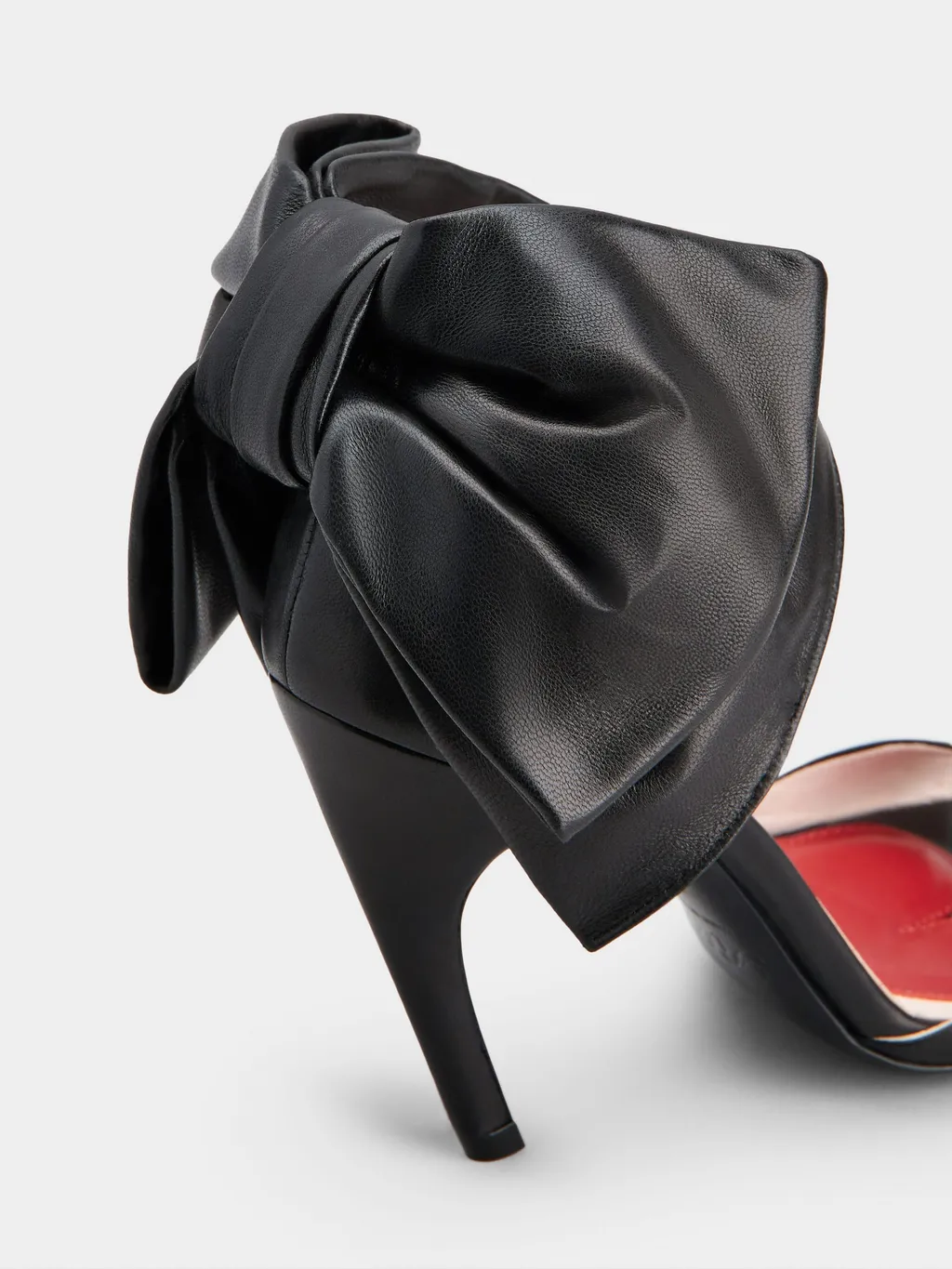 Viv' Choc Back Bow Sandals In Nappa Leather
