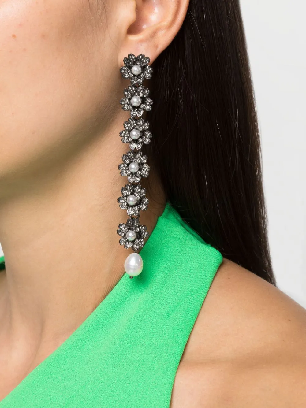 Bouquet Pearl Multiflowers Earrings