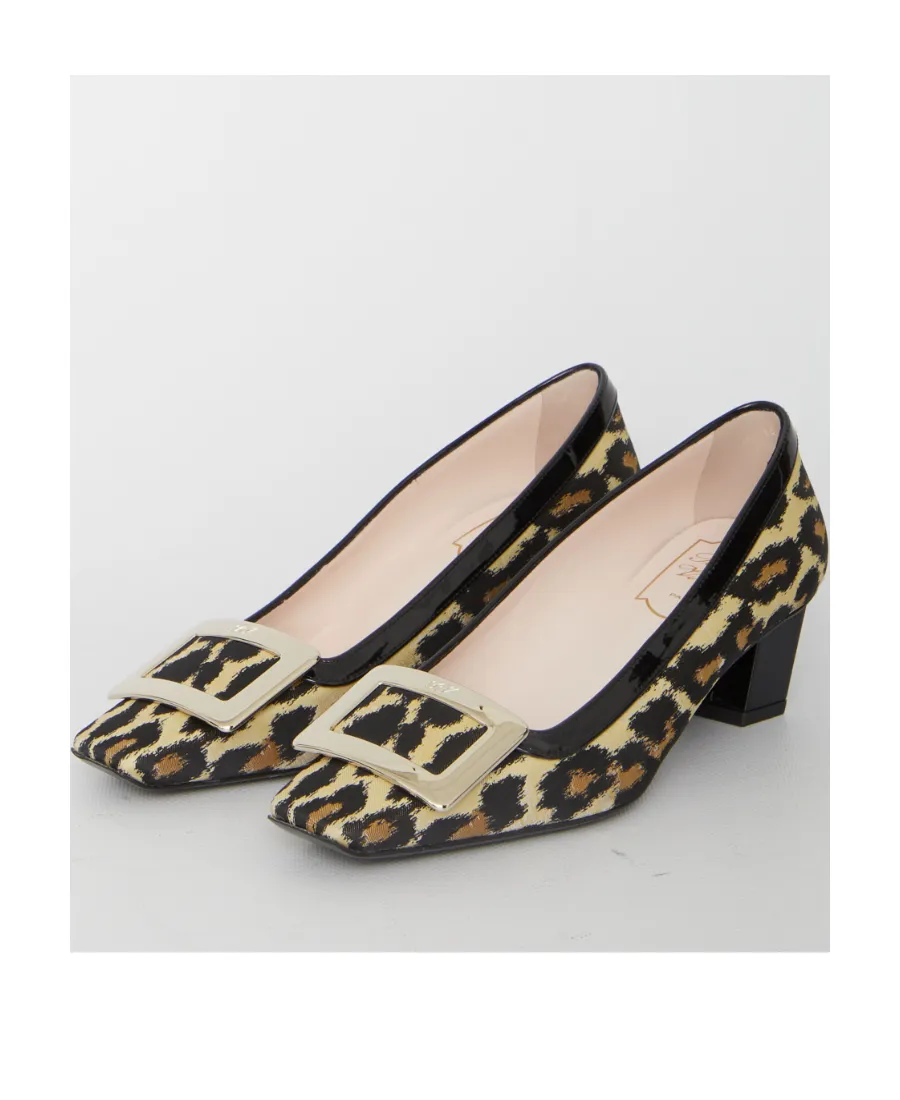 Belle Vivier Metal Buckle Pumps