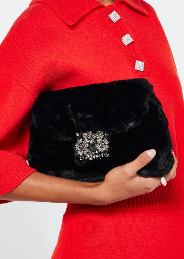 Embellished Chain-Linked Shoulder Bags