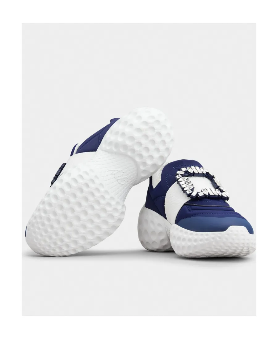Viv' Run Light Strass Buckle Sneakers In Technical Fabric