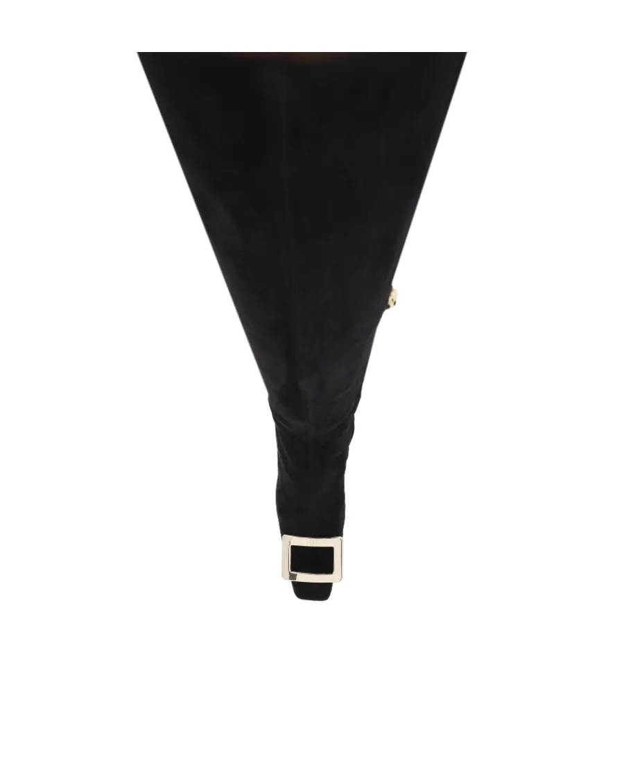 Buckle-Detailed Square-Toe Boots