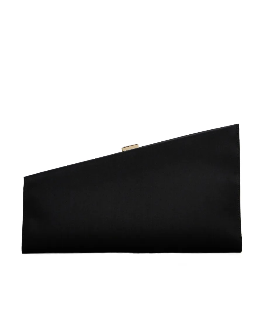 Twinkle Asymmetrical Buckle Embellished Clutch Bag