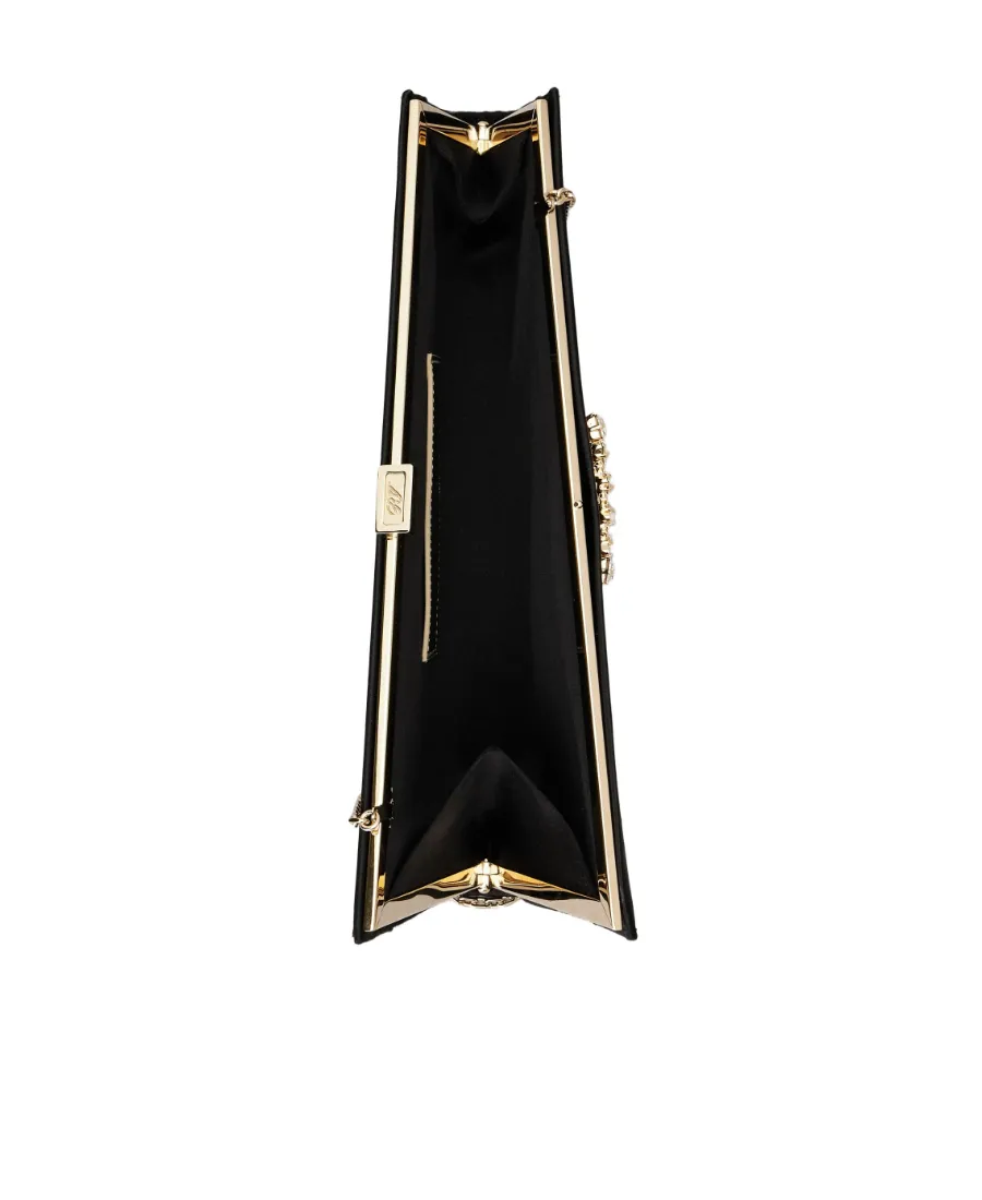 Twinkle Asymmetrical Buckle Embellished Clutch Bag
