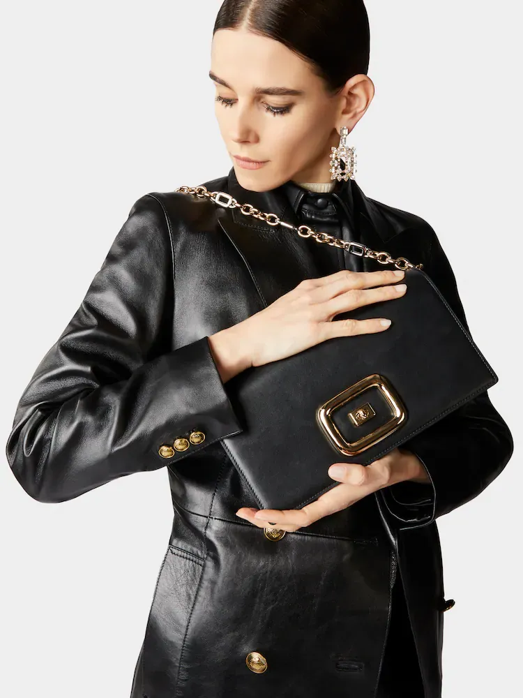 Viv' Choc Foldover Top Shoulder Bag