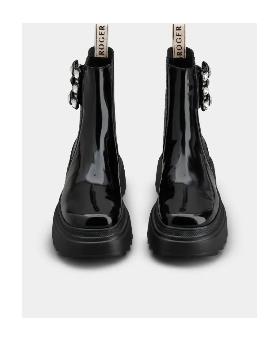 Buckle Embellished Ankle Boots