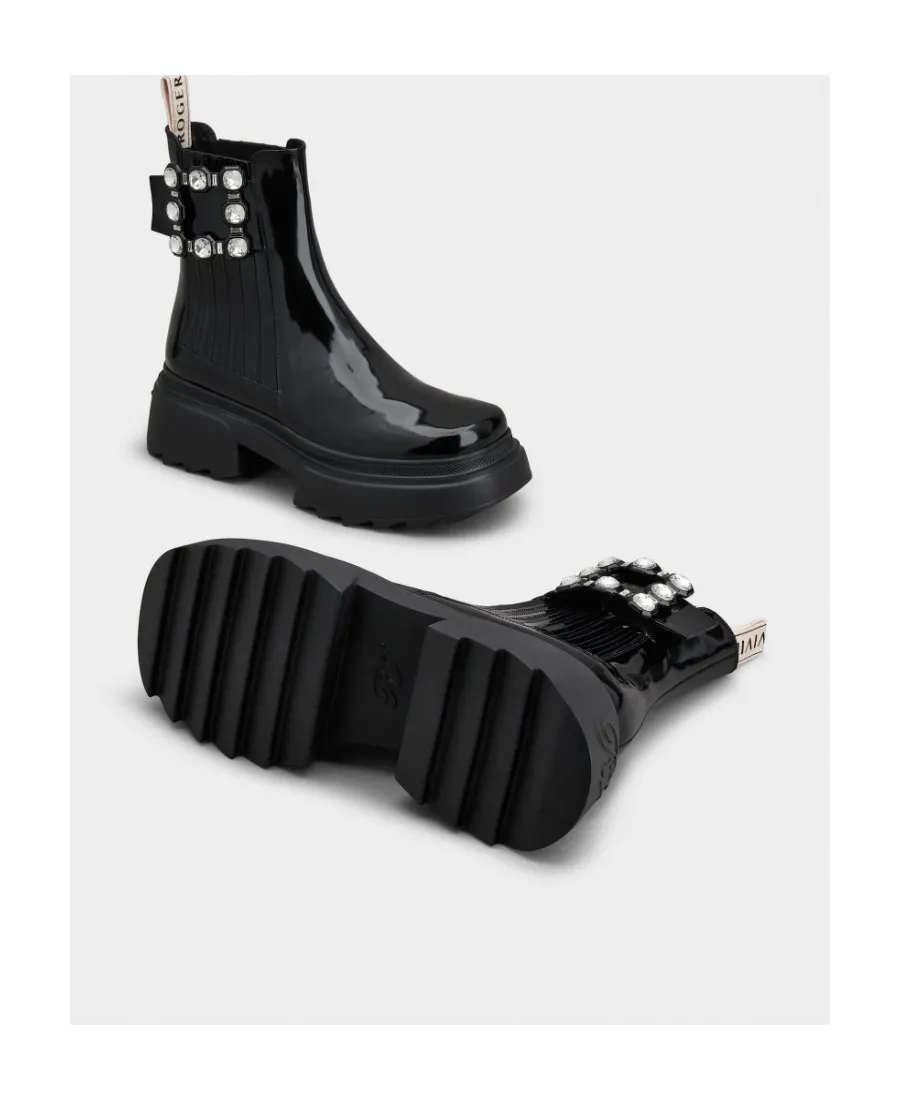 Buckle Embellished Ankle Boots