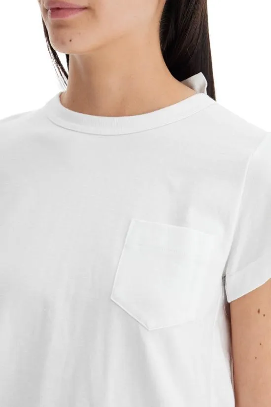 Knife-Pleats Crew-Neck T-Shirt