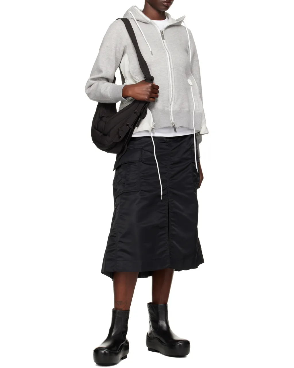Panelled Zipped Jacket