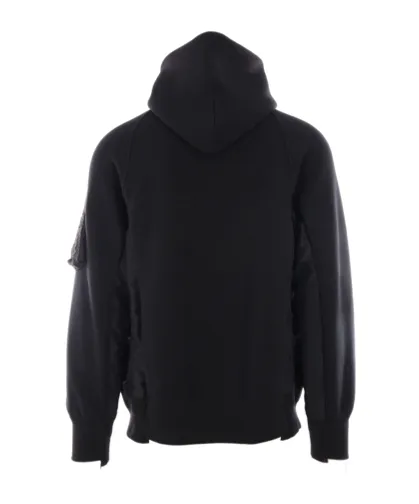 Panelled Drawstring Hoodie