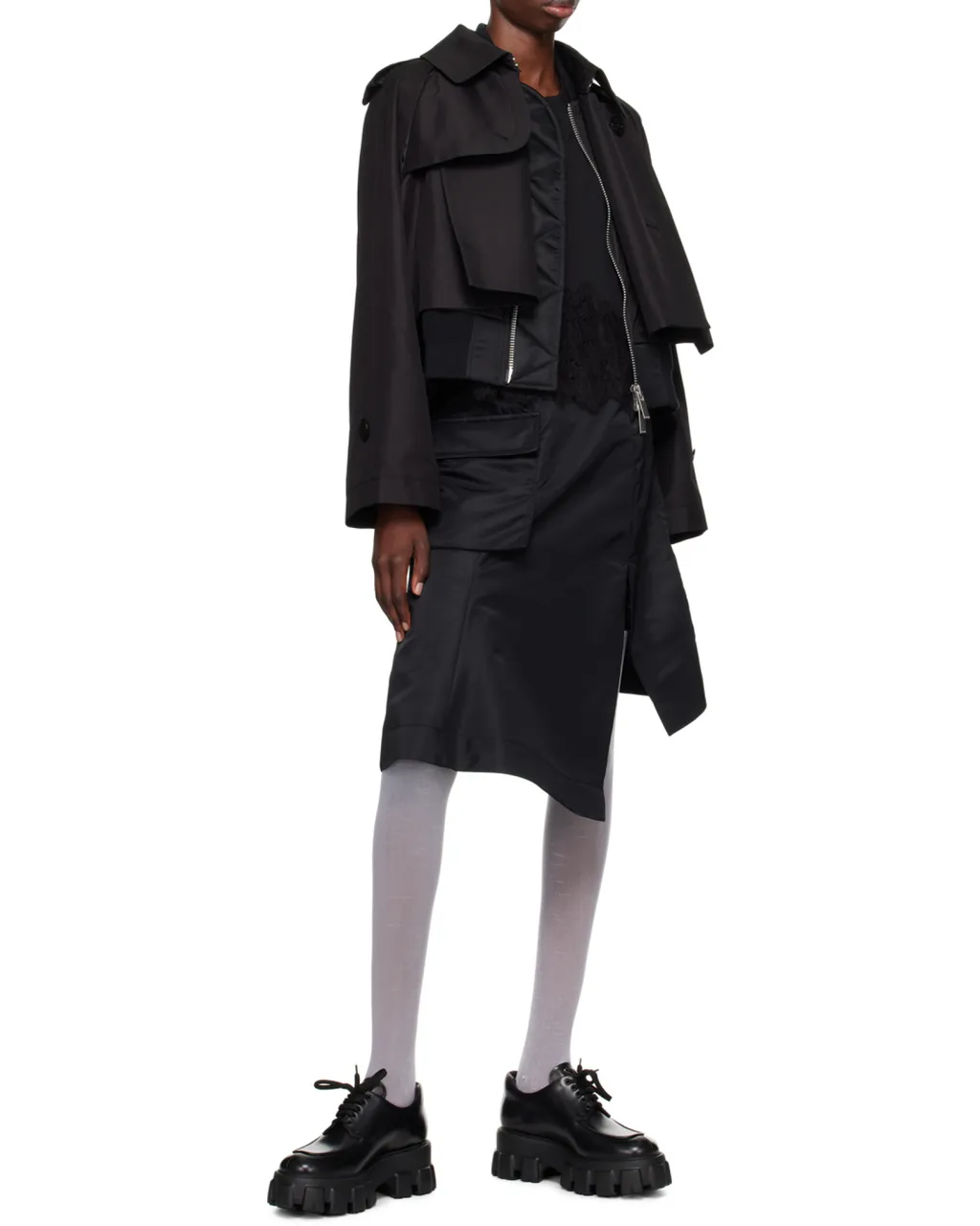 Layered Cropped Jacket