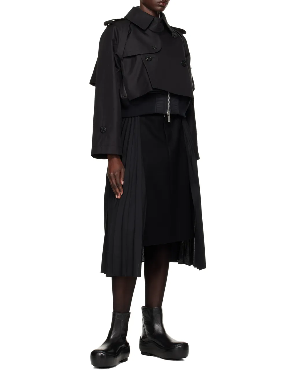 Layered Cropped Jacket