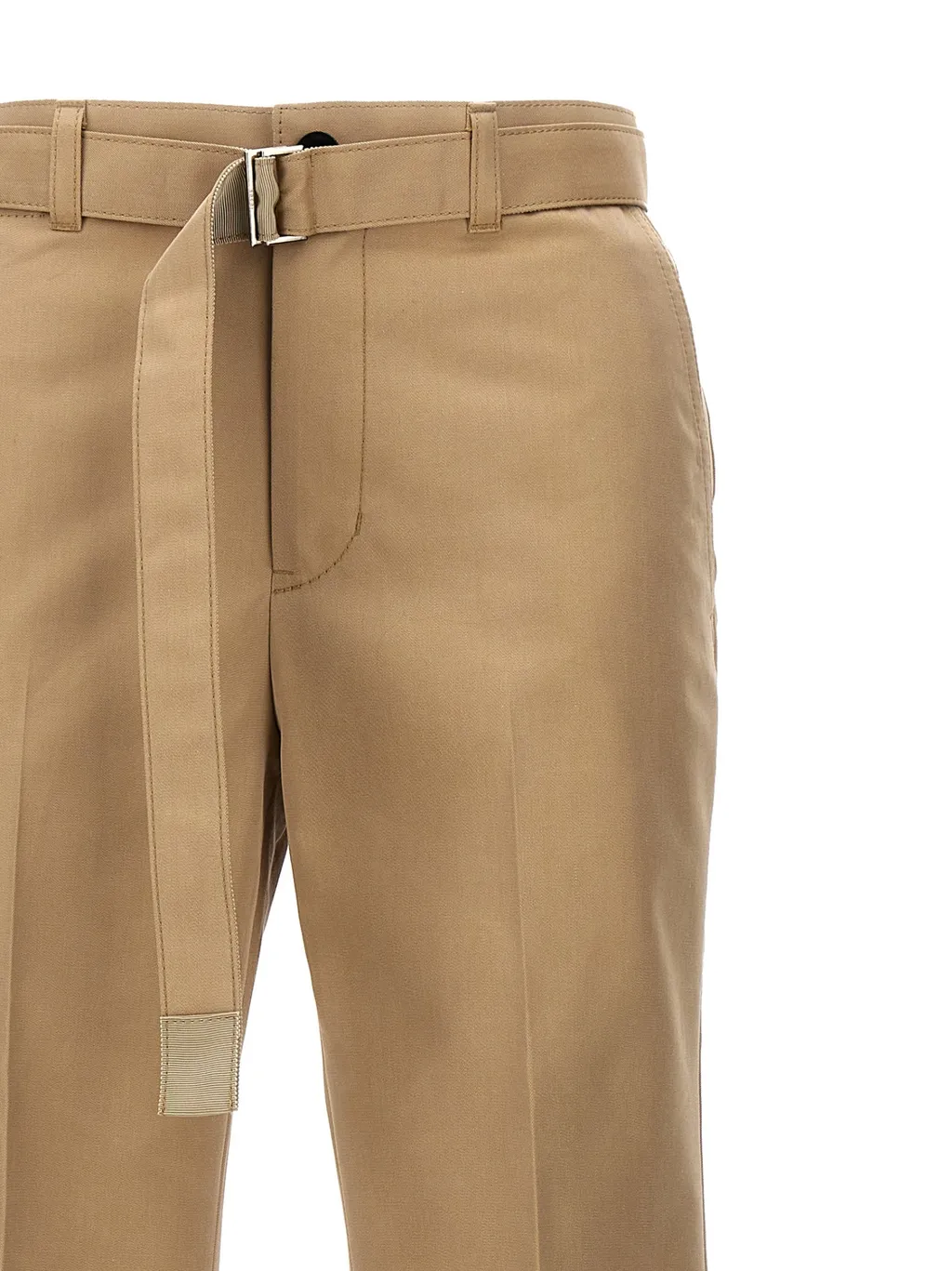 Flared Belted Trousers