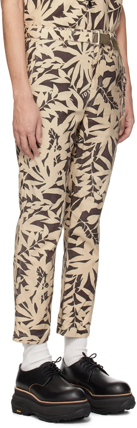 Logo Printing Details Casual Pants