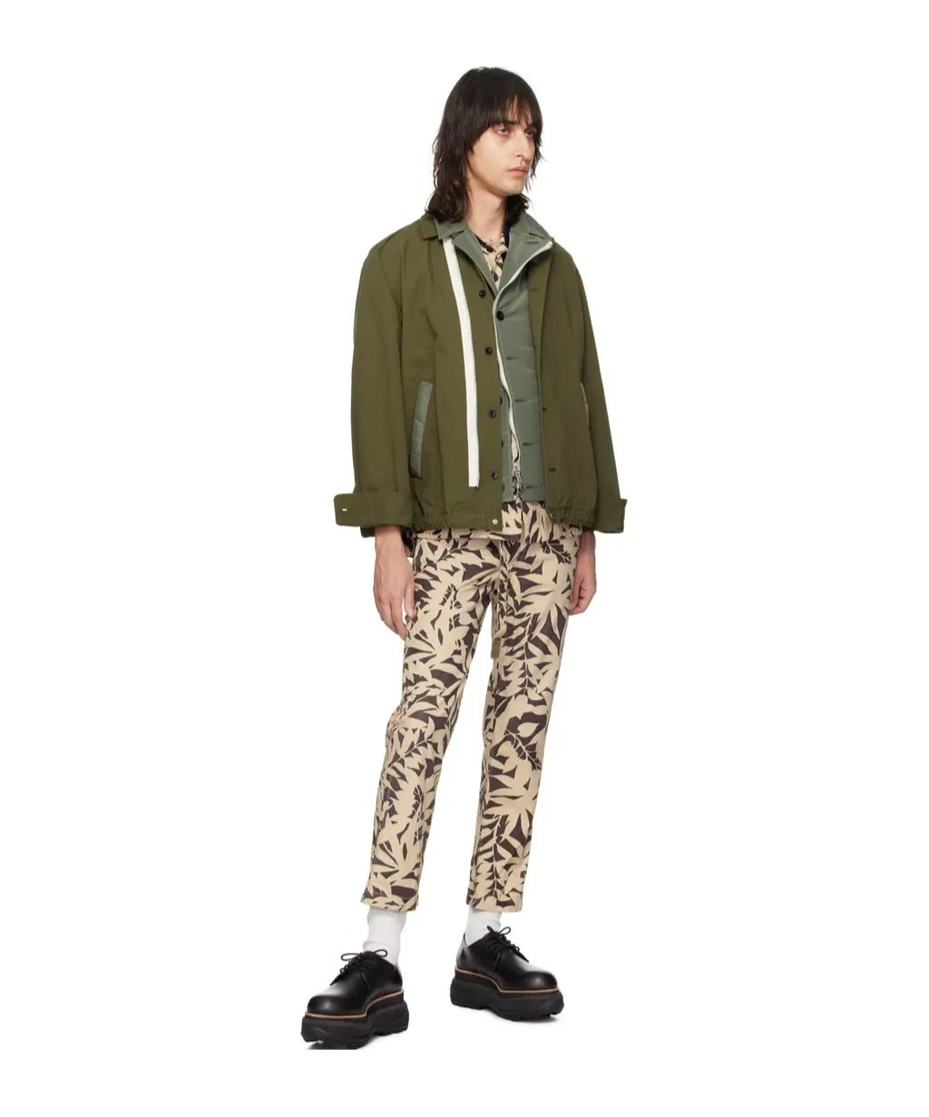 Logo Printing Details Casual Pants