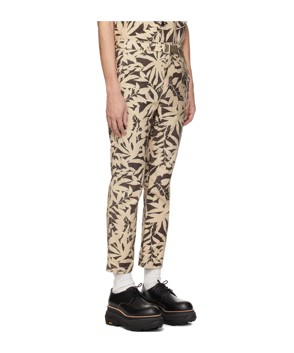 Logo Printing Details Casual Pants