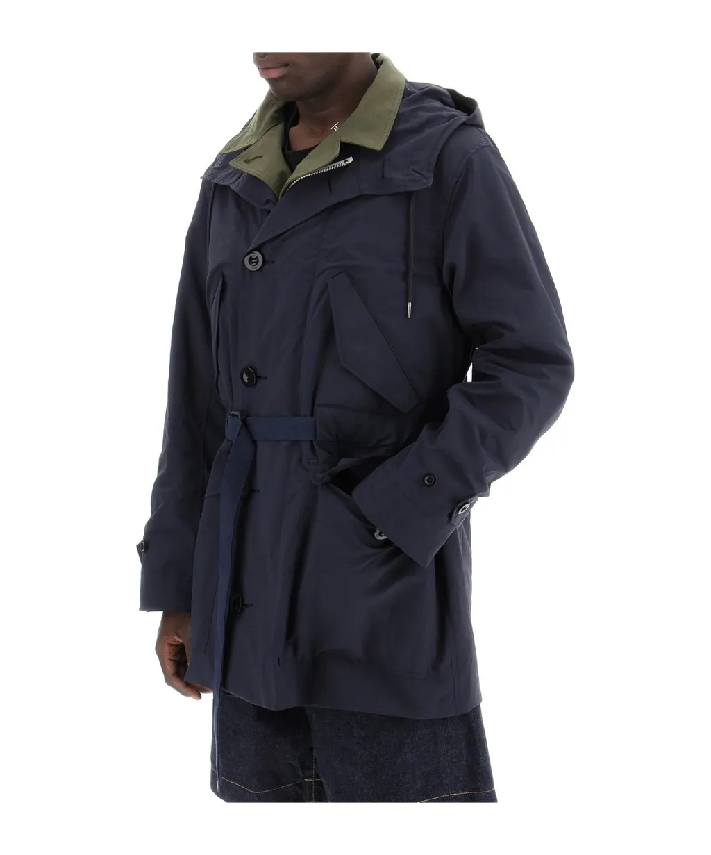 Single-Breasted Layered Coat