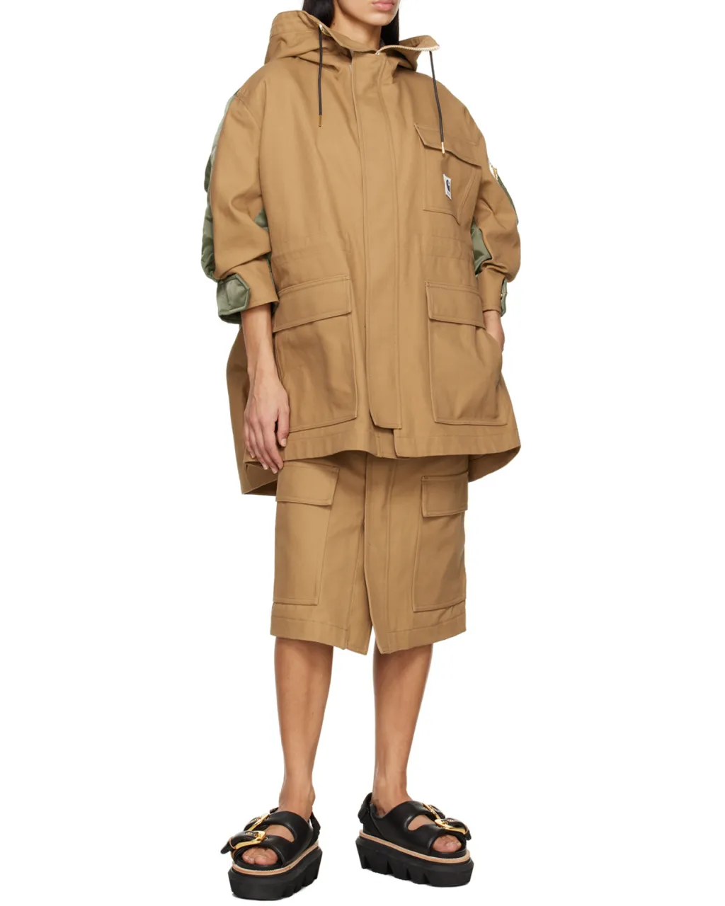 X Carhartt Wip Pocket Detailed Logo Patch Skirt