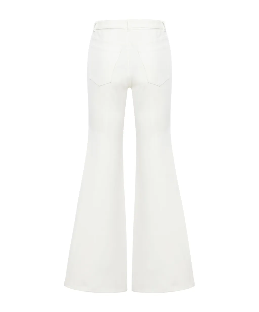 Low-Rise Flared Jeans