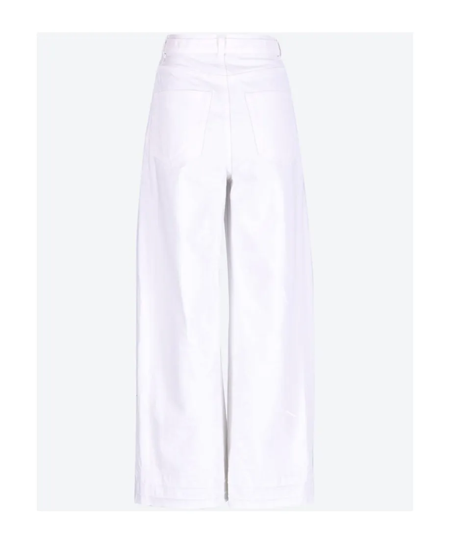 Belted Raw Cut Jeans