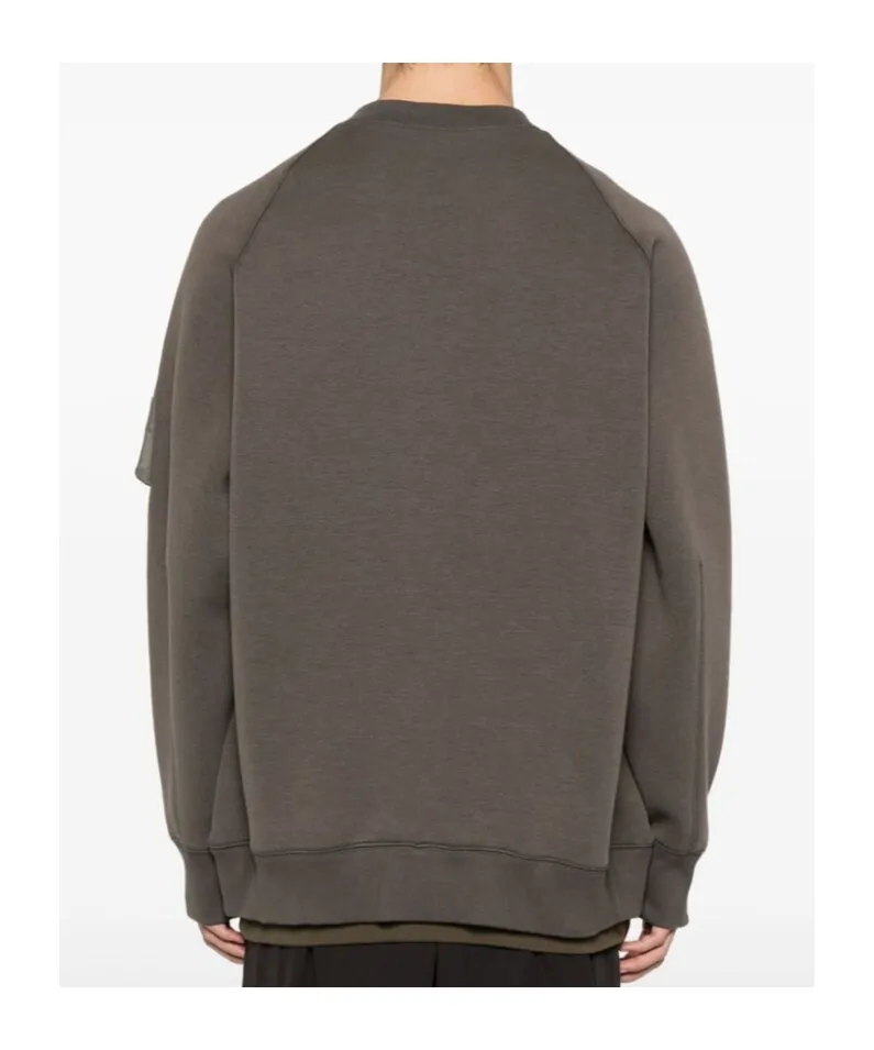 Long-Sleeved Twill Pullover