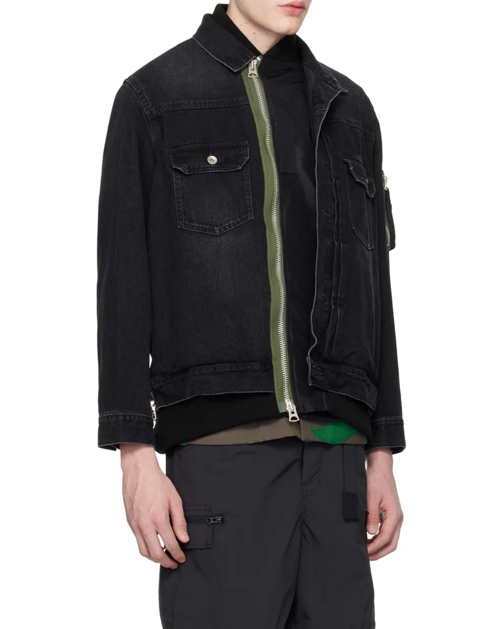 Layered Denim Jacket