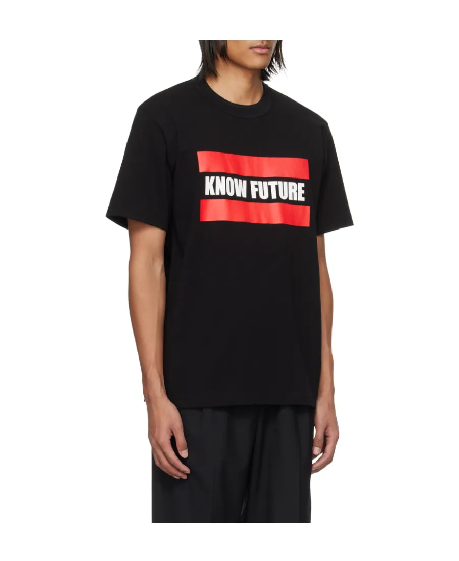 Slogan-Printed Crewneck T-Shirt