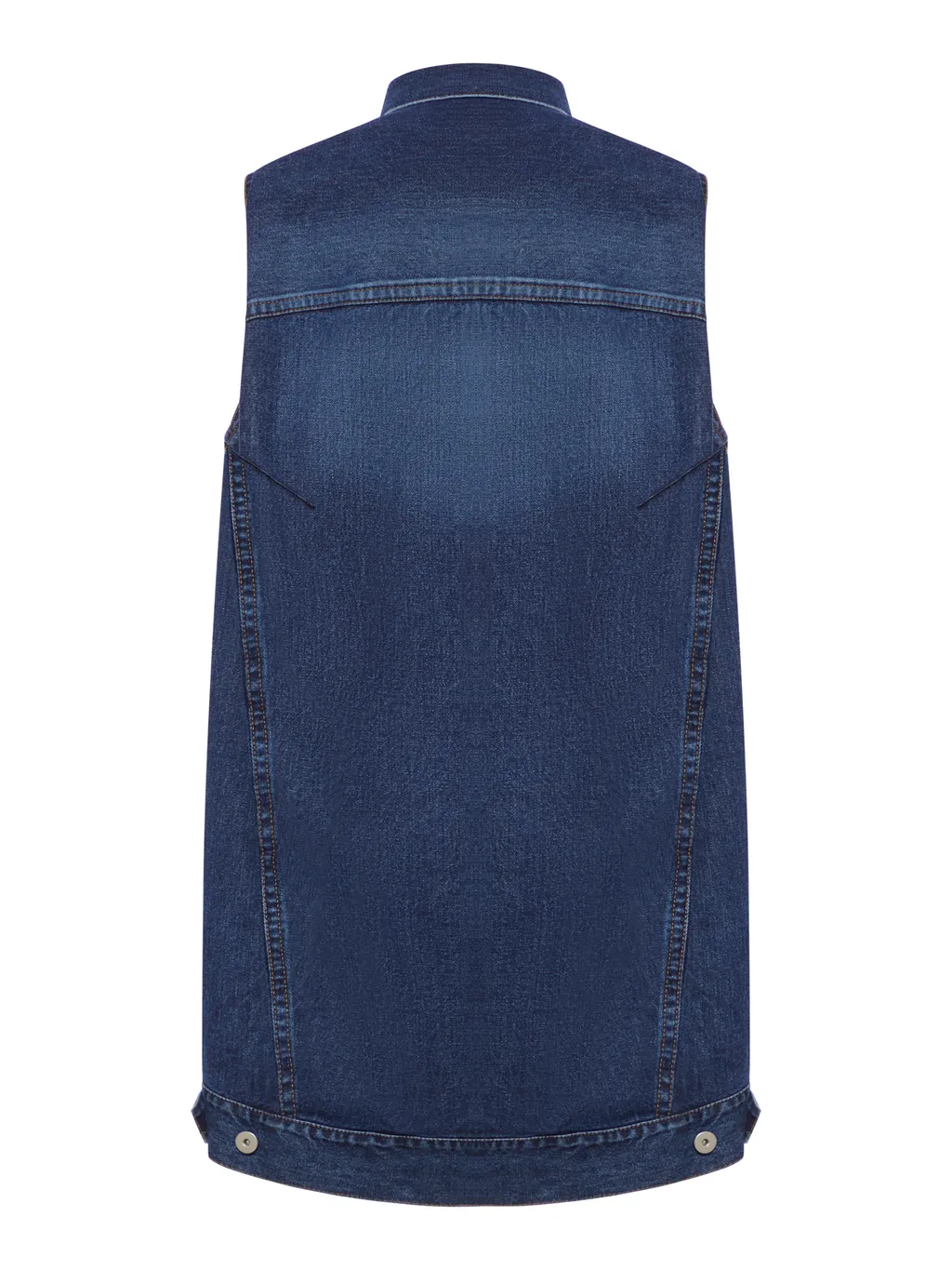 Button-Up Denim Vest