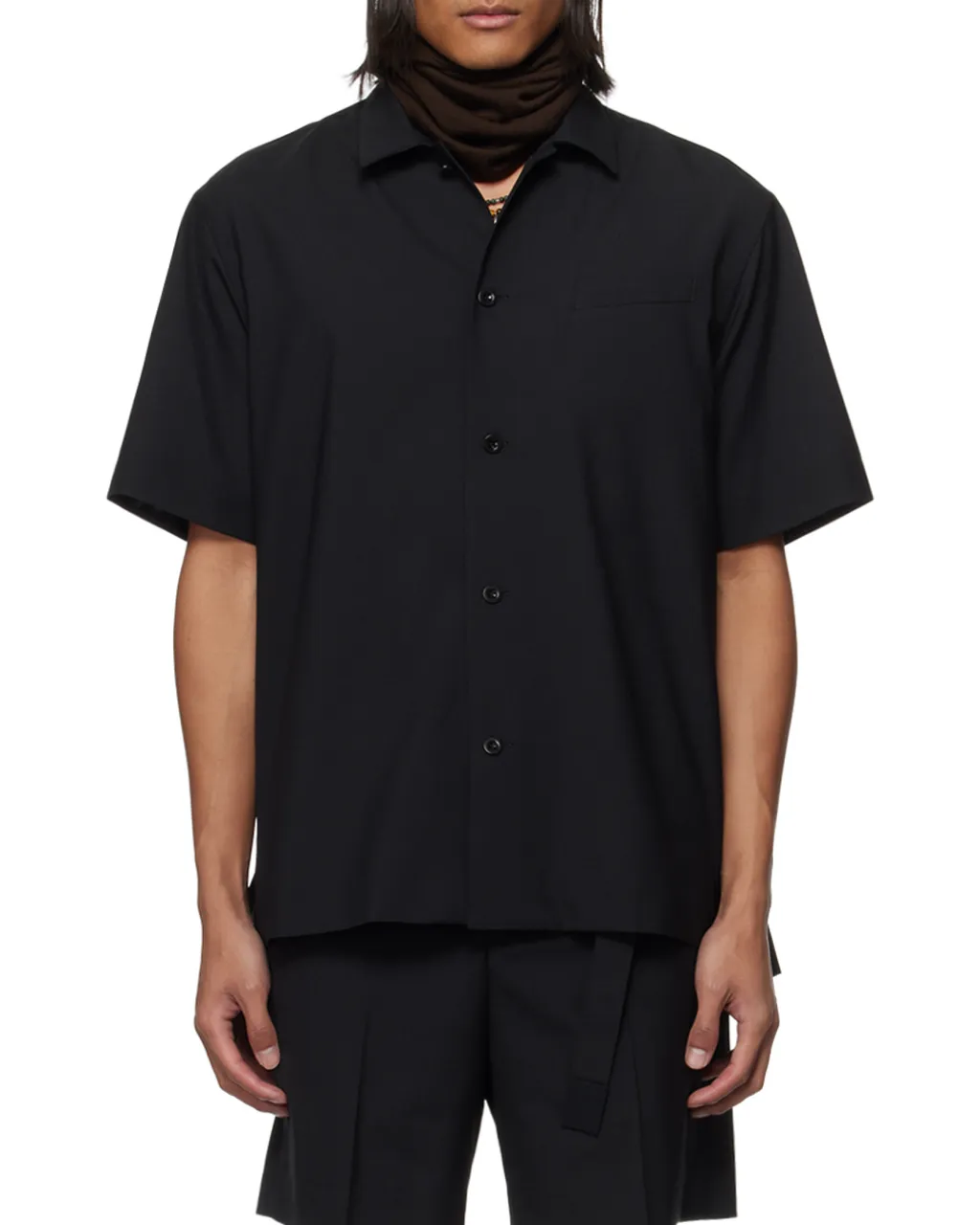 Short-Sleeved Wool Shirt