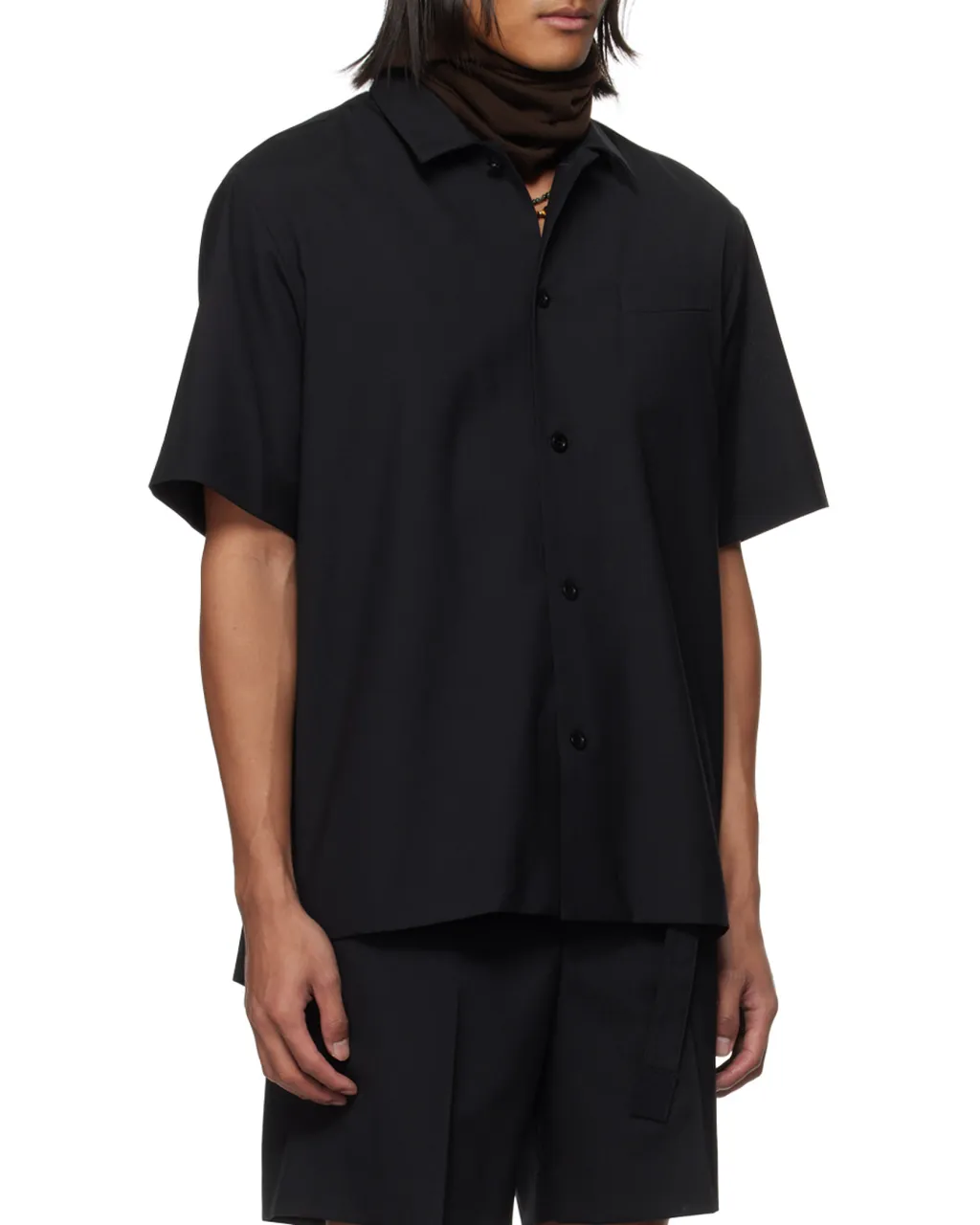 Short-Sleeved Wool Shirt