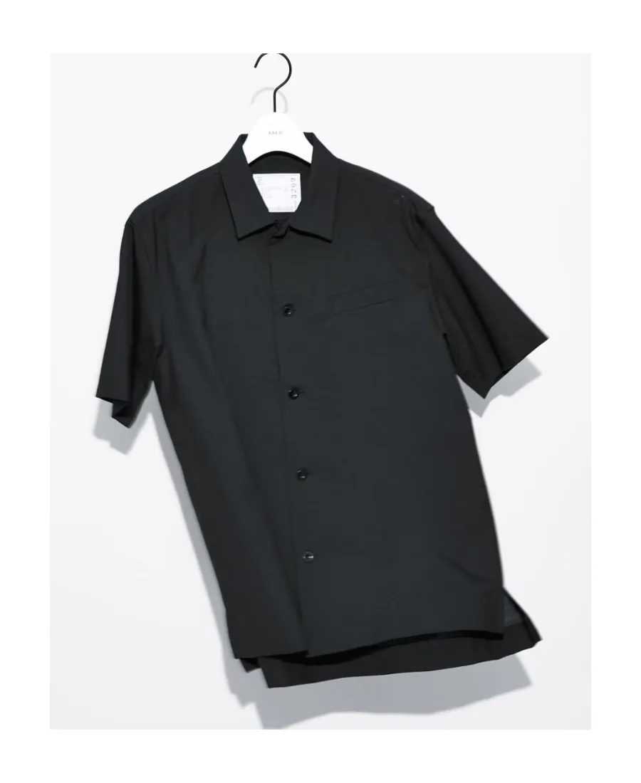 Short-Sleeved Wool Shirt