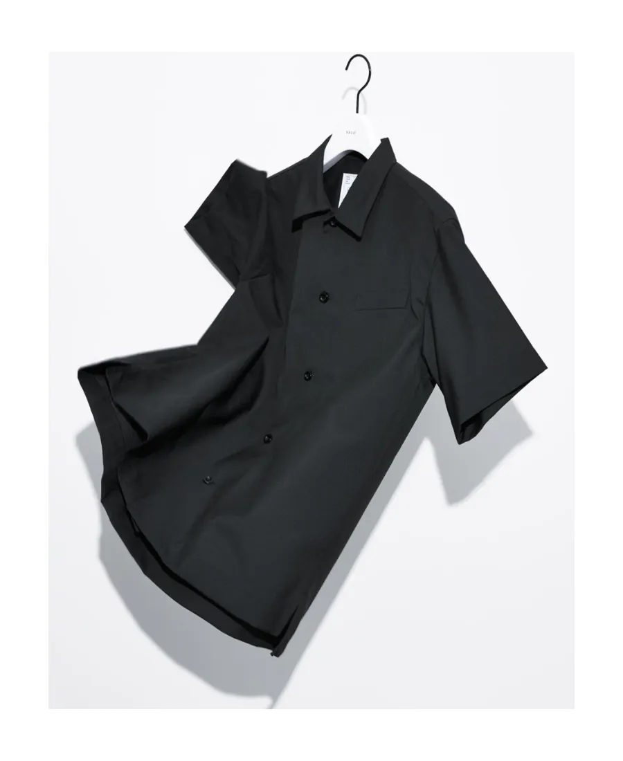Short-Sleeved Wool Shirt