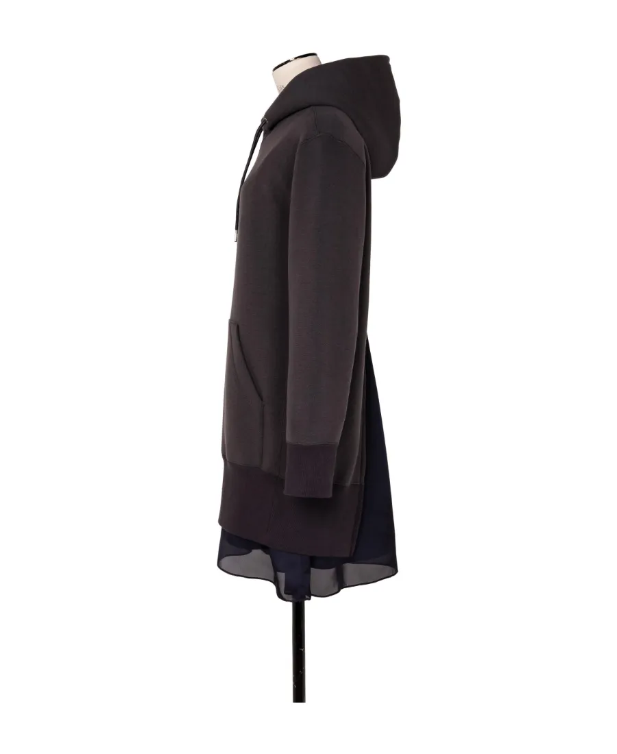 Drawstring Layered Hoodie
