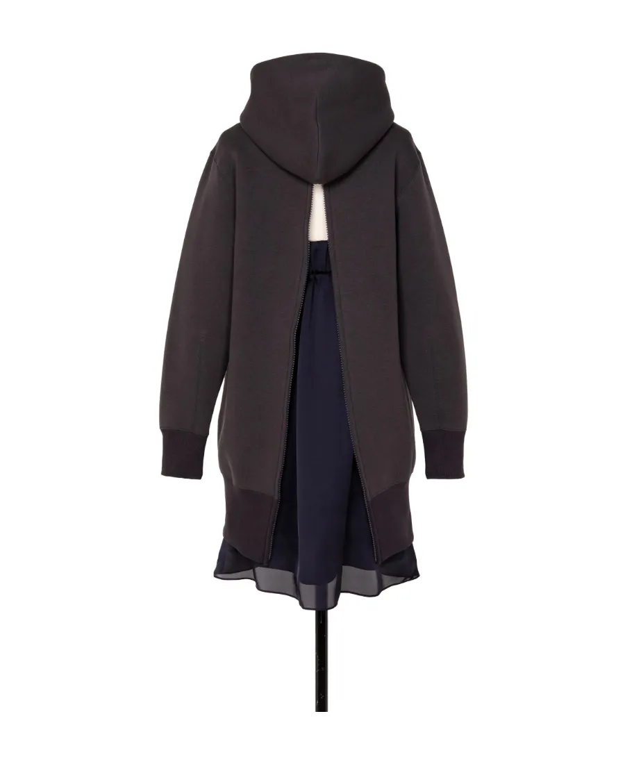 Drawstring Layered Hoodie