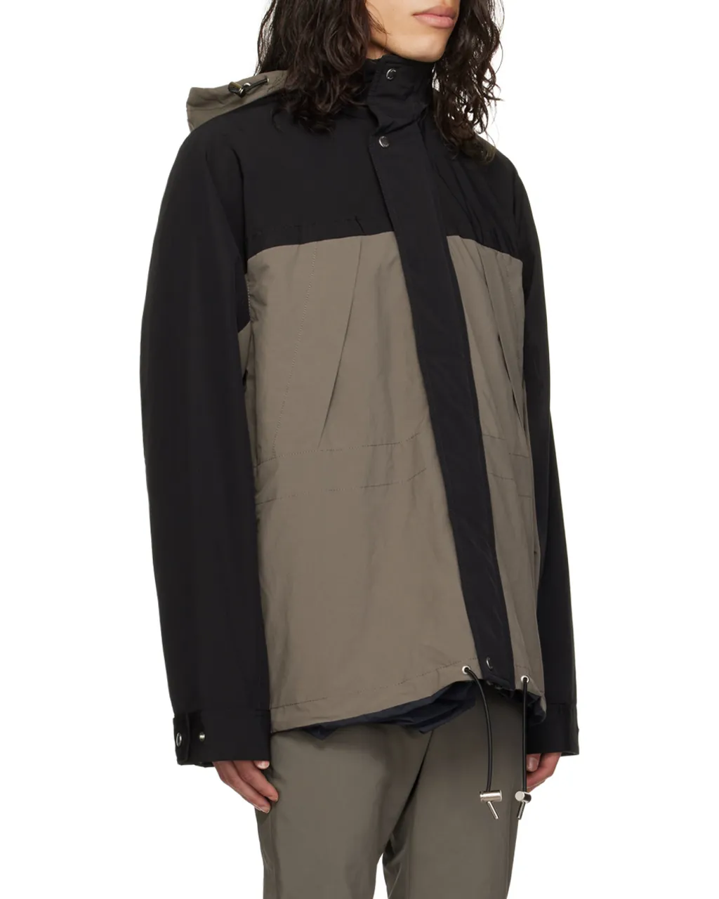 Funnel-Neck Reversible Zipped Jacket
