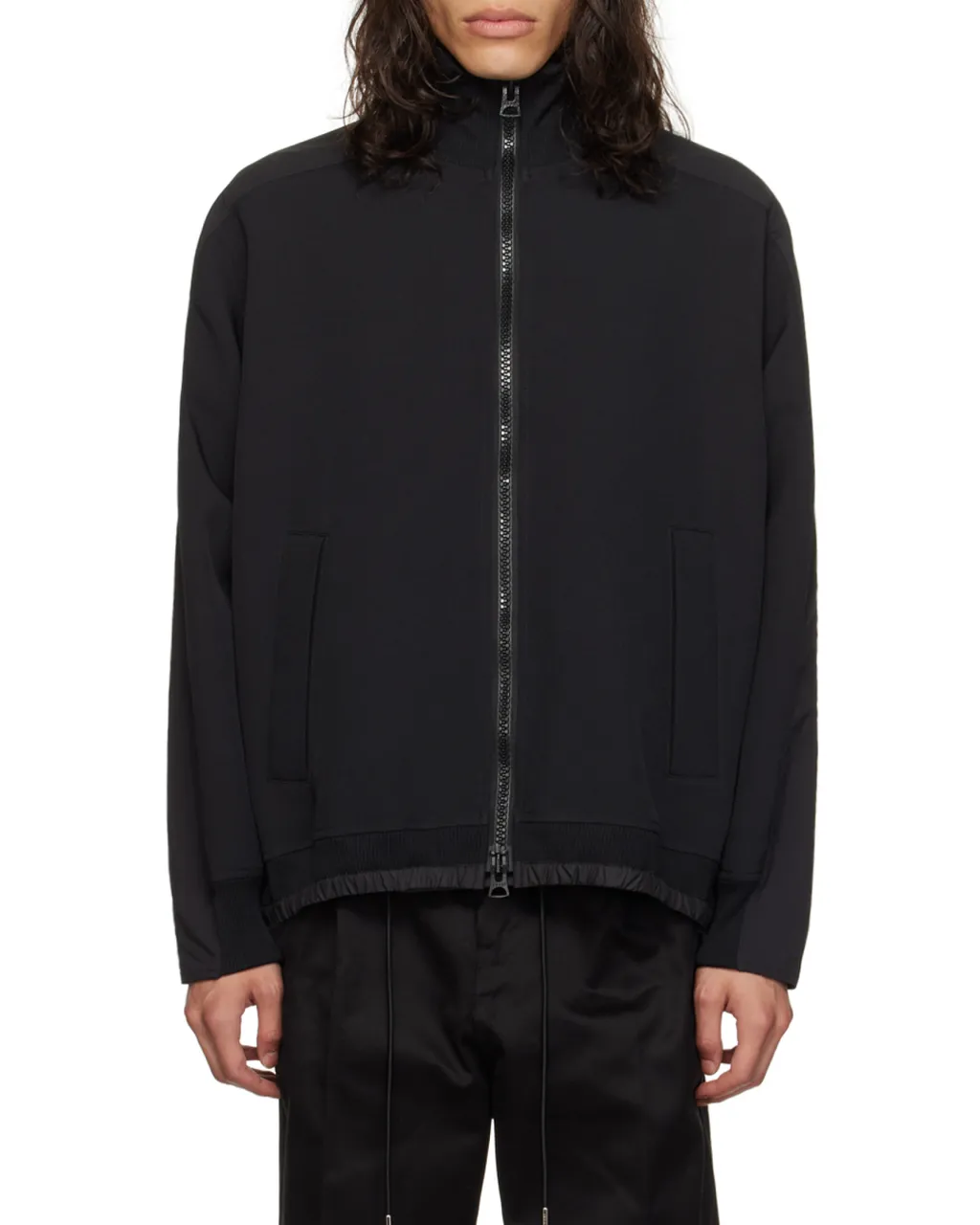 High-Neck Zip-Up Jacket