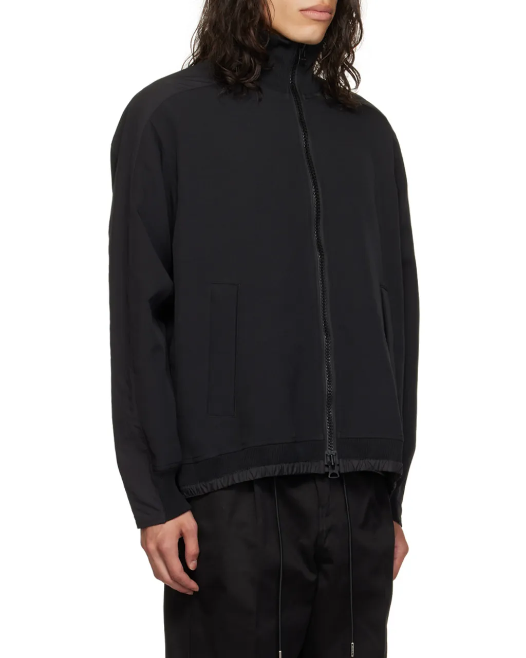 High-Neck Zip-Up Jacket
