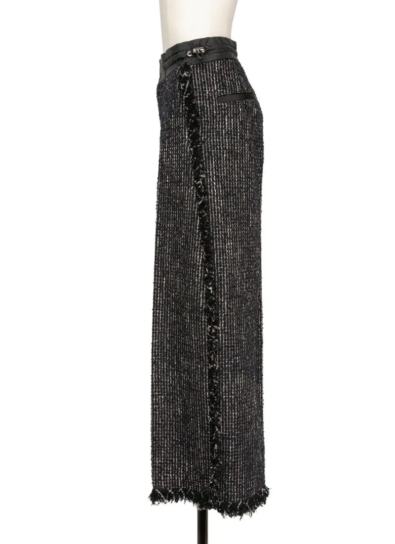 Tweed Straight Casual Pants