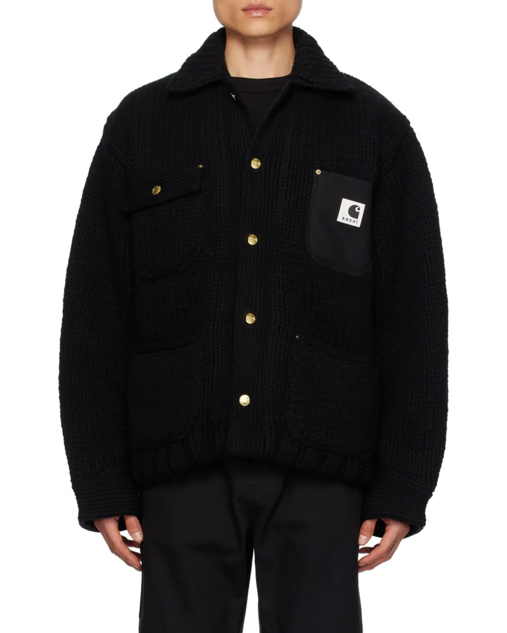 X Carhartt Wip Knitted Shirt Jacket