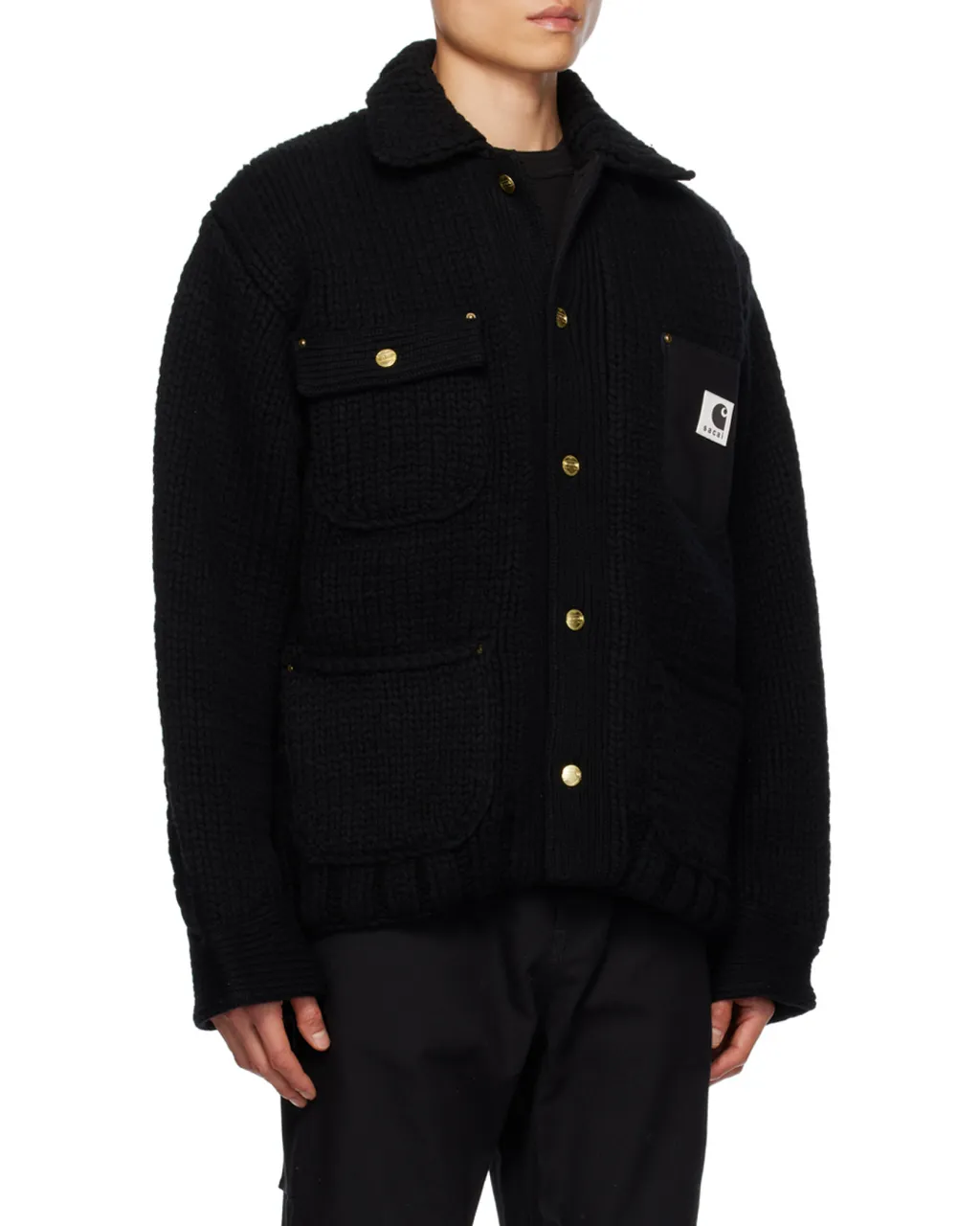 X Carhartt Wip Knitted Shirt Jacket