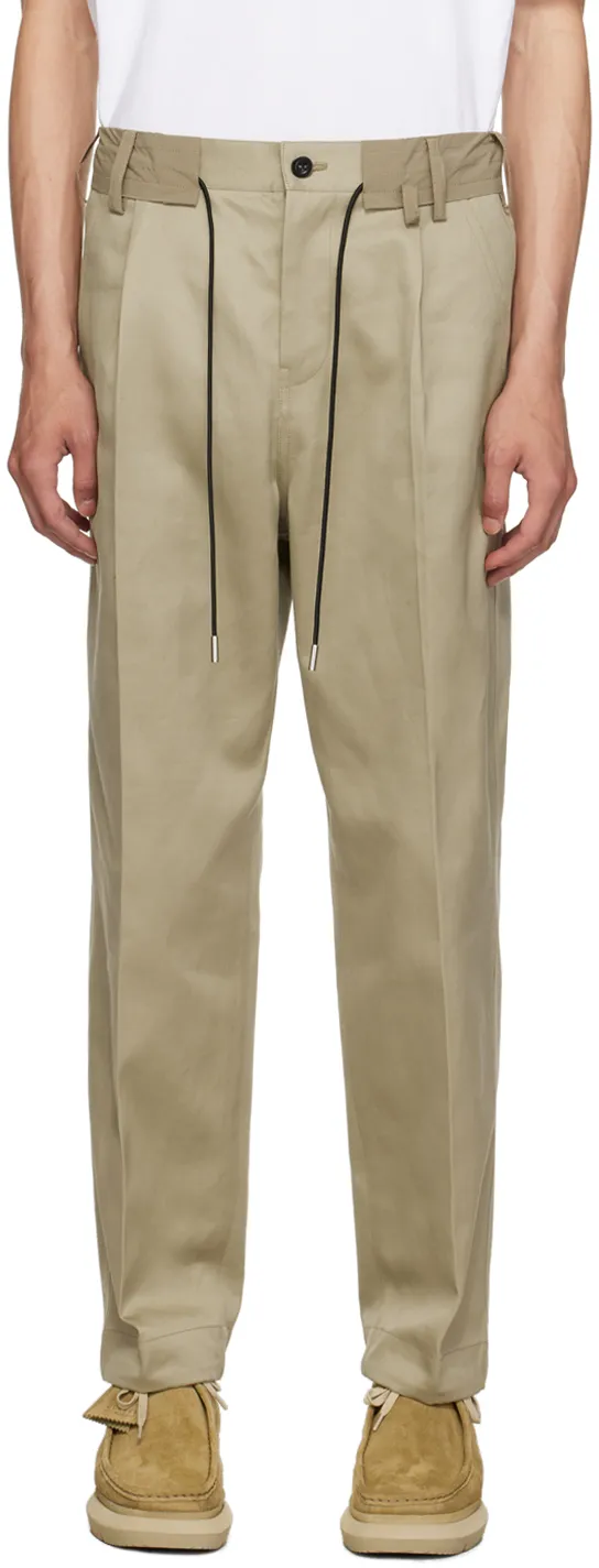 Straight-Leg Cotton Chino Trousers