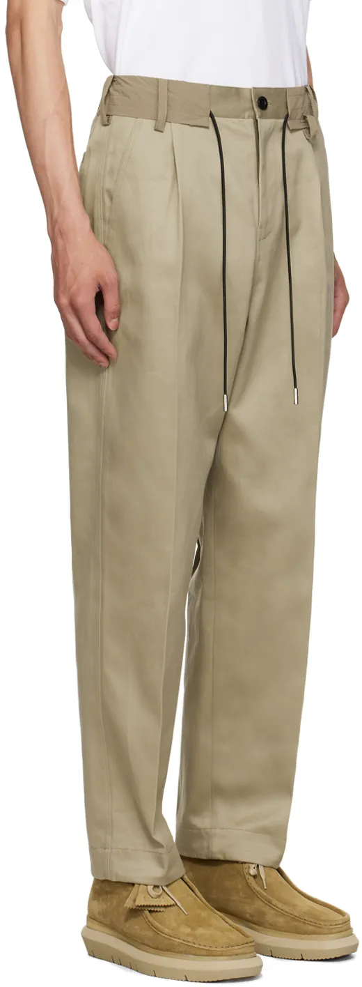 Straight-Leg Cotton Chino Trousers