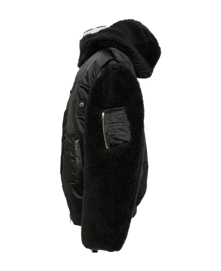 Panelled Hooded Jacket