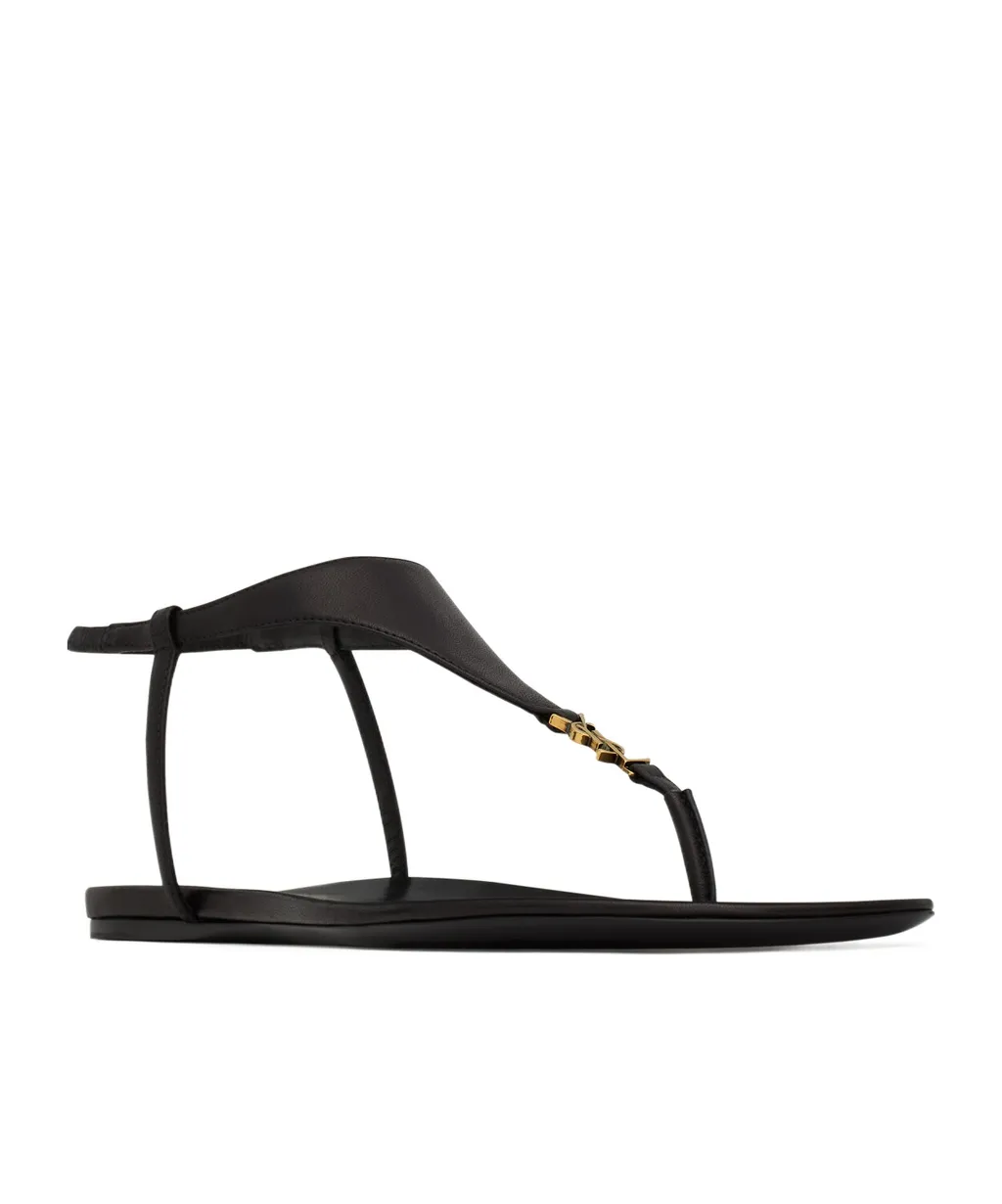 Cassandra Logo Plaque Sandals