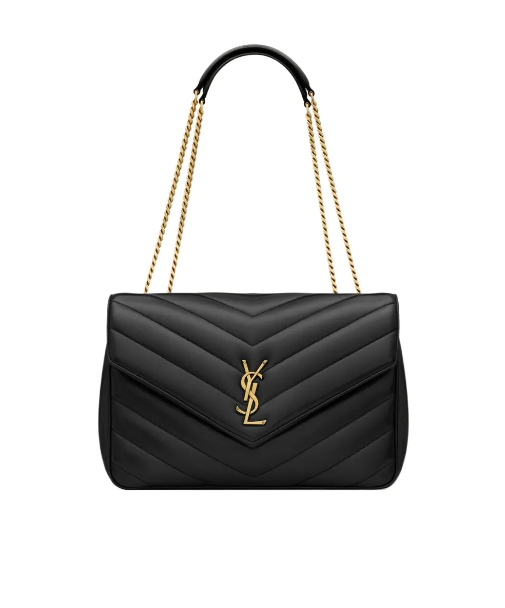 Loulou Foldover Top Large Shoulder Bag
