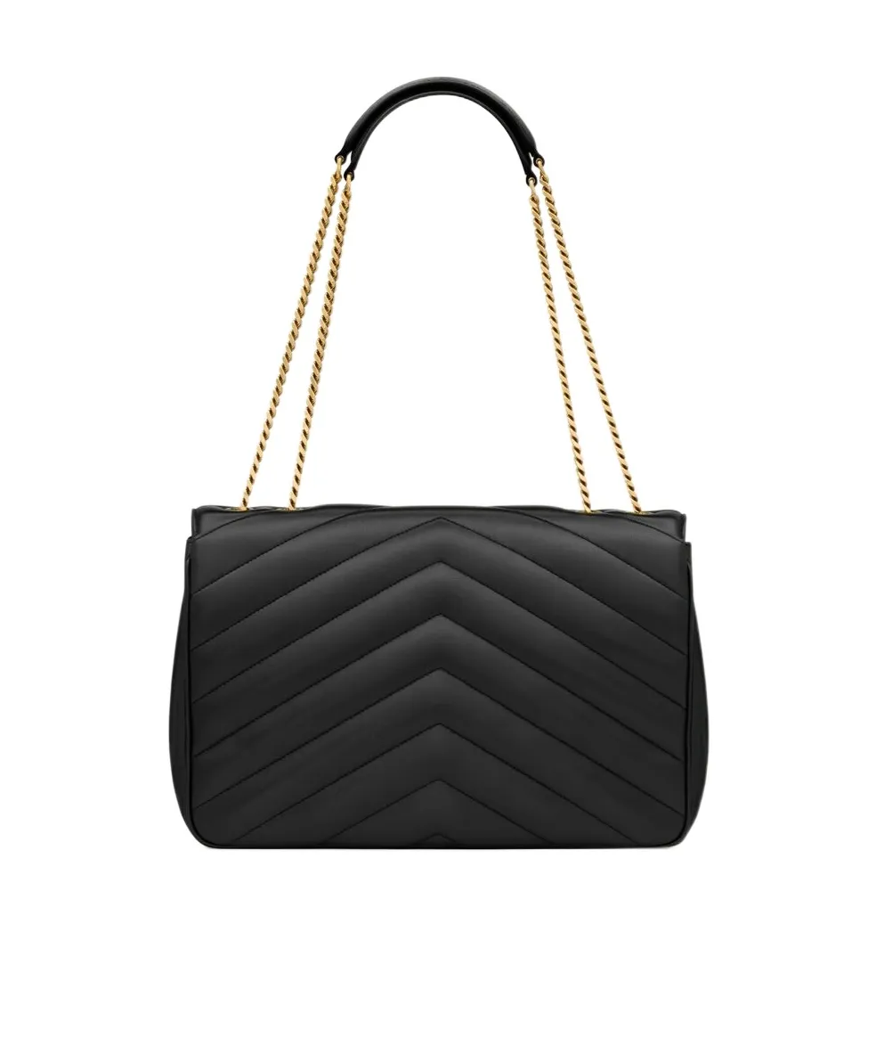 Loulou Foldover Top Large Shoulder Bag