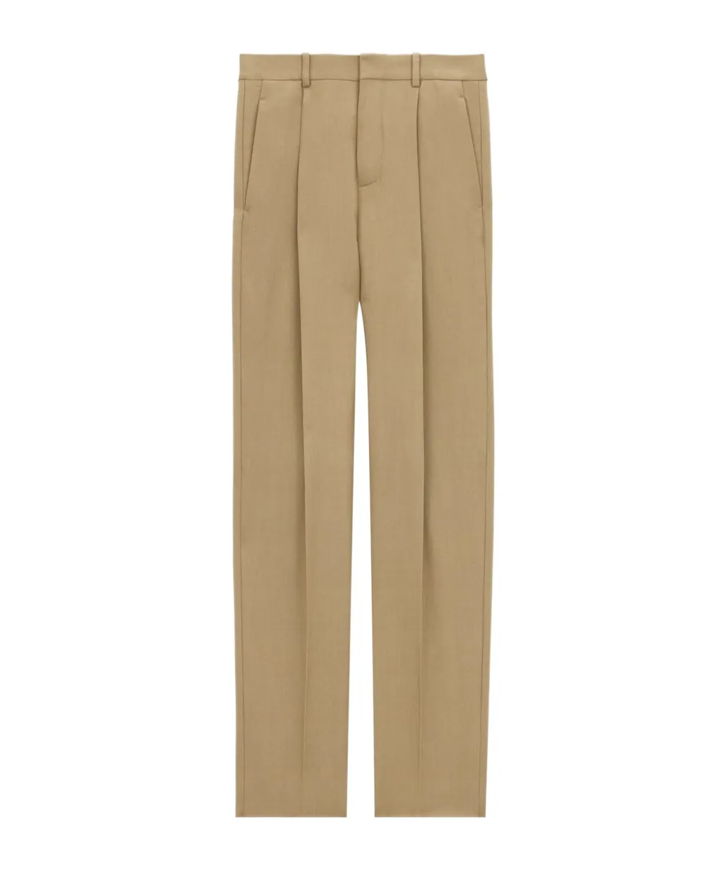 High Waist Straight Leg Trousers