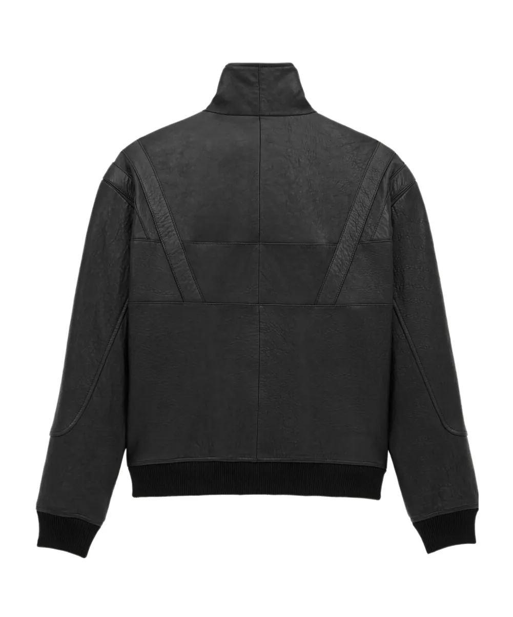 Zip-Up High Neck Blouson