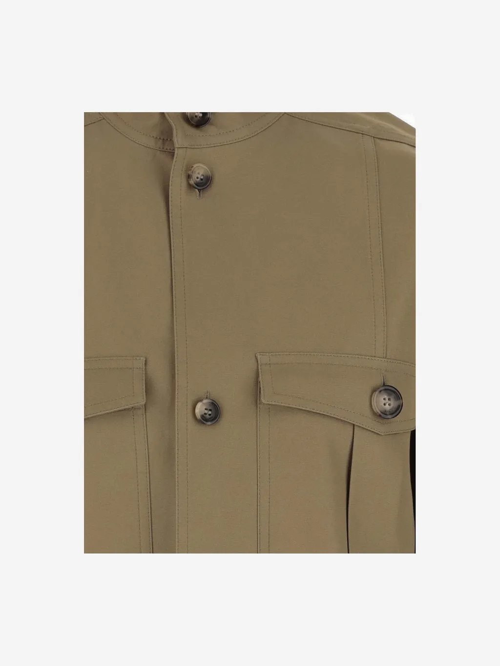 Saharienne Buttoned Long-Sleeved Shirt
